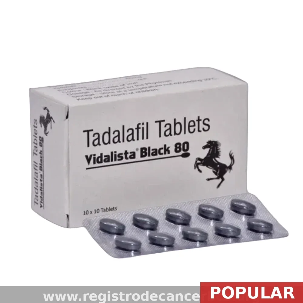 Tadalafil 80mg (Vidalista Black) — Erectile Dysfunction Medication for Los Angeles Patients